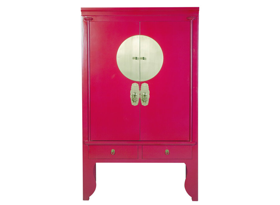 Chinese Wedding Cabinet Fuchsia Royale - Orientique Collection W100xD55xH175cm