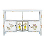 Buffet Chinois Blanc Peint à la Main L140xP33xH90cm