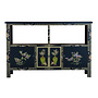 Credenza Cinese Nero Dipinto a Mano L140xP33xA90cm
