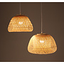 Bamboo Lampshade Pendant Light Handmade - Elodie D40xH27cm