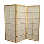 Paravent Japonais 3 Panneaux L135cmxH130cm Shoji Papier de Riz naturel