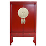 Chinese Wedding Cabinet Lucky Red - Orientique Collection W100xD55xH175cm