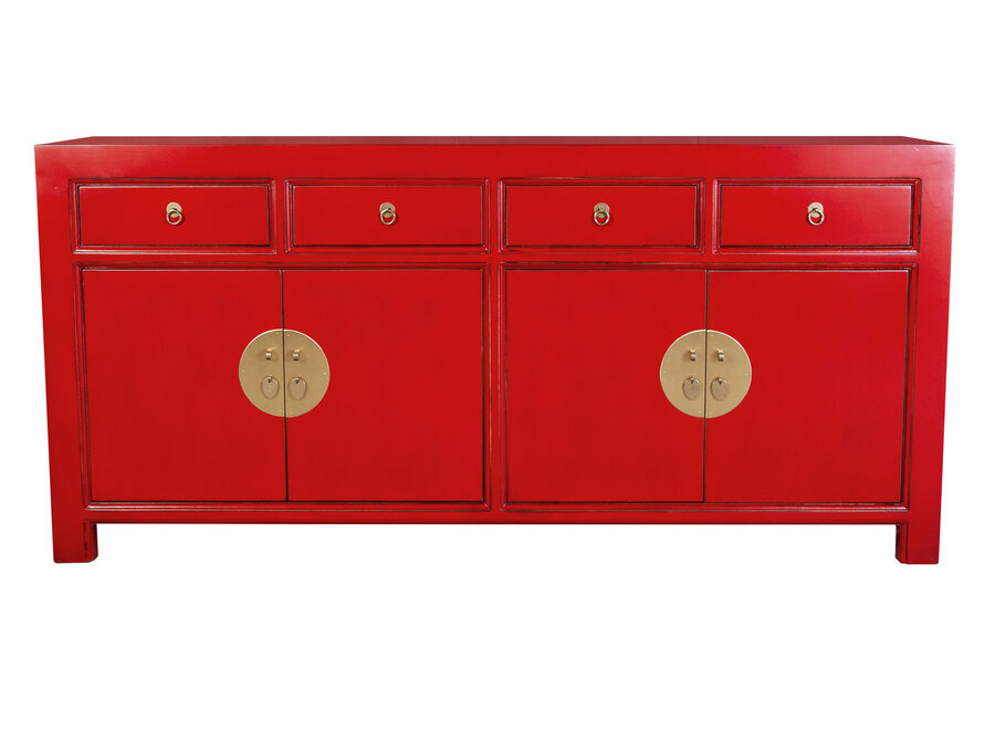 Chinesisches Sideboard Lucky Rot - Orientique Kollektion B180xT40xH85cm