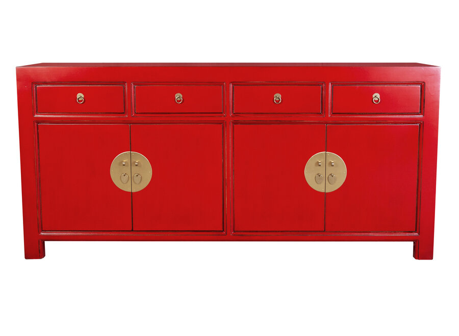 Credenza Cinese Lucky Rosso - Orientique Collezione L180xP40xA85cm