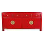 Aparador Chino Lucky Rojo - Orientique Colección An180xP40xAl85cm