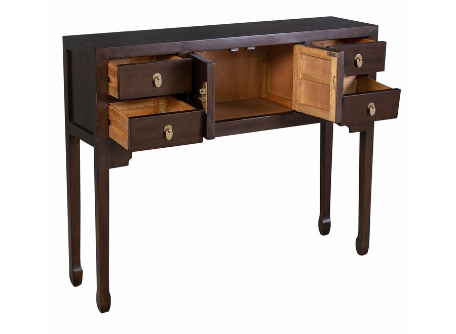 Chinese Console Table Earthy Brown - Orientique Collection W100xD26xH80cm