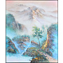 Oil Painting 100% Handpainted Black Frame 150x180cm Landscape Mountains