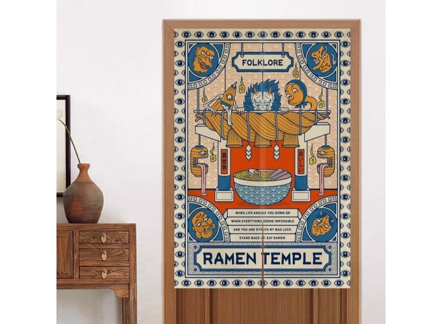 Japanese Noren Ramen Temple W80xH130cm