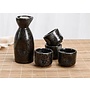 Sake Set Geschenkbox Schwarz Handgemacht - Masato Set/5