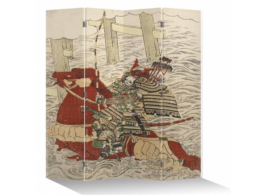 Paravent Japonais en Toile L160xH180cm 4 Panneaux Général Japonais