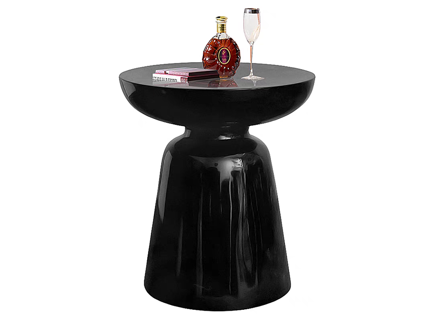 Keramik Hocker Schwarz Handgefertigt - Nocturna D33xH46cm