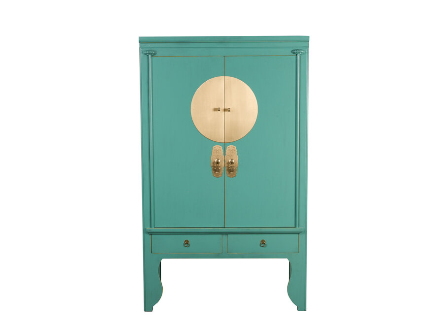 Armoire de Mariage Chinoise Lagon Bleu Orientique Collection L100xP55xH175cm