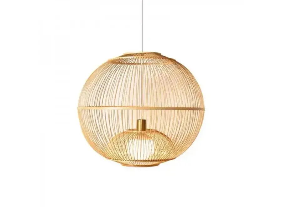 Lampada a Sospensione in Bambù Fatta a Mano - Bailey D60xA54cm