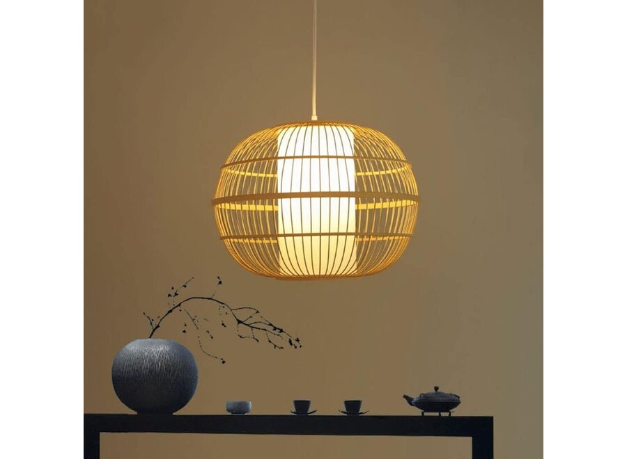 Suspension en Bambou Fait Main - Becca D46cm