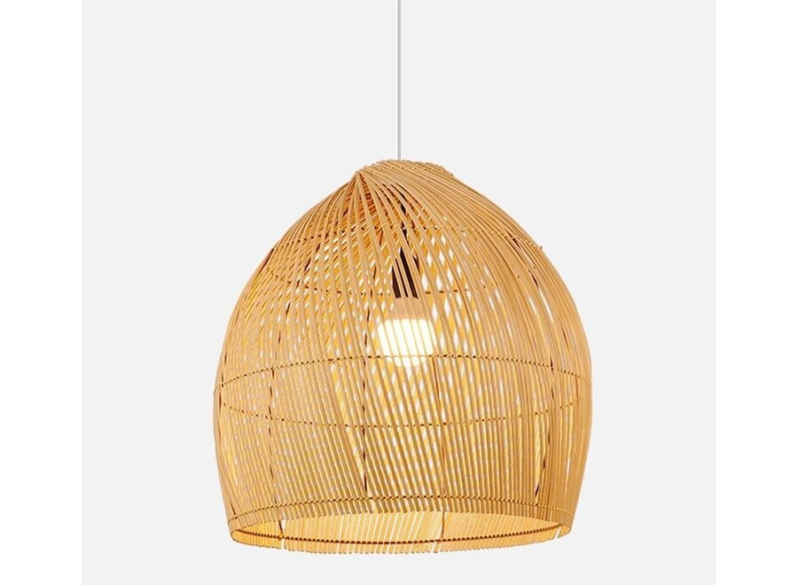 Bamboo Lampshade Pendant Light Handmade - Gianna D50xH45cm