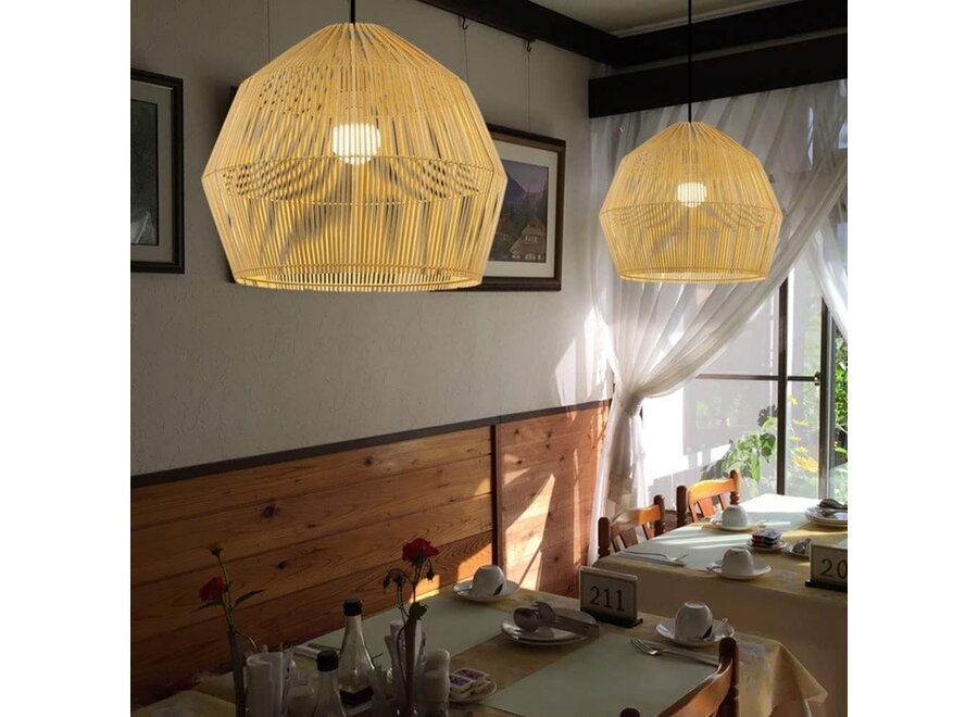 Suspension en Bambou Fait Main - Helene D62xH51cm