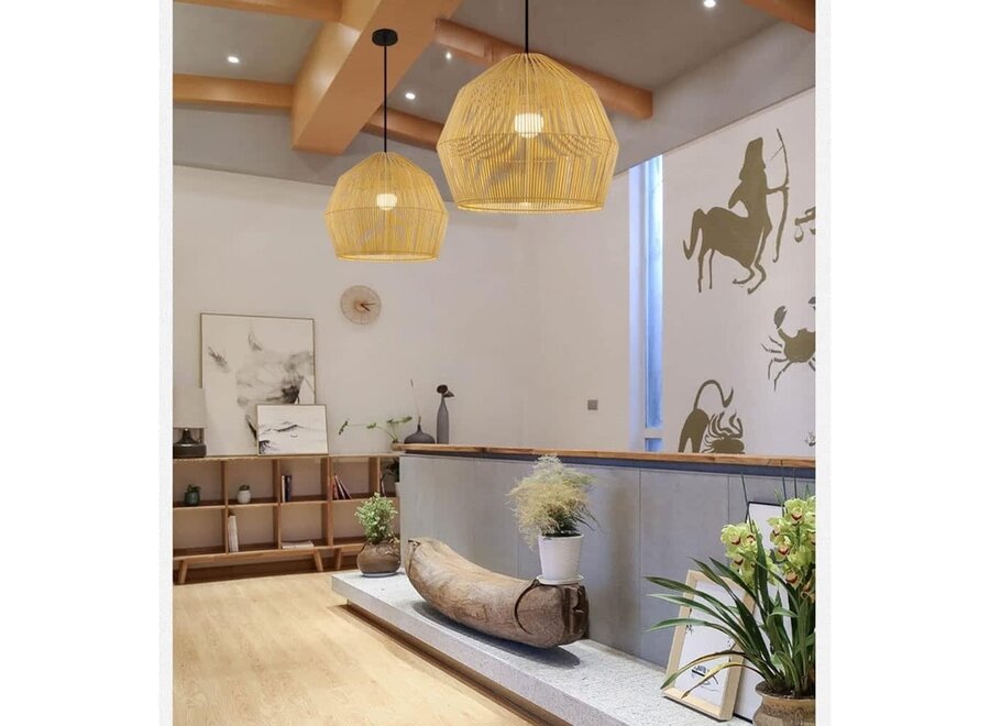 Suspension en Bambou Fait Main - Helene D62xH51cm