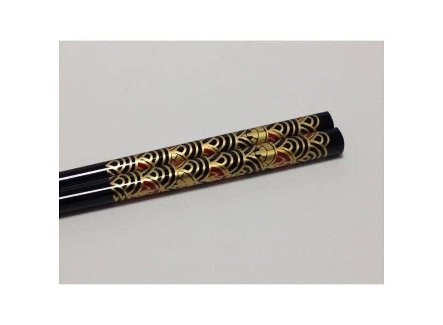 Japanese Chopsticks Wood Set Giftbox 5 Pair Japanese Fan