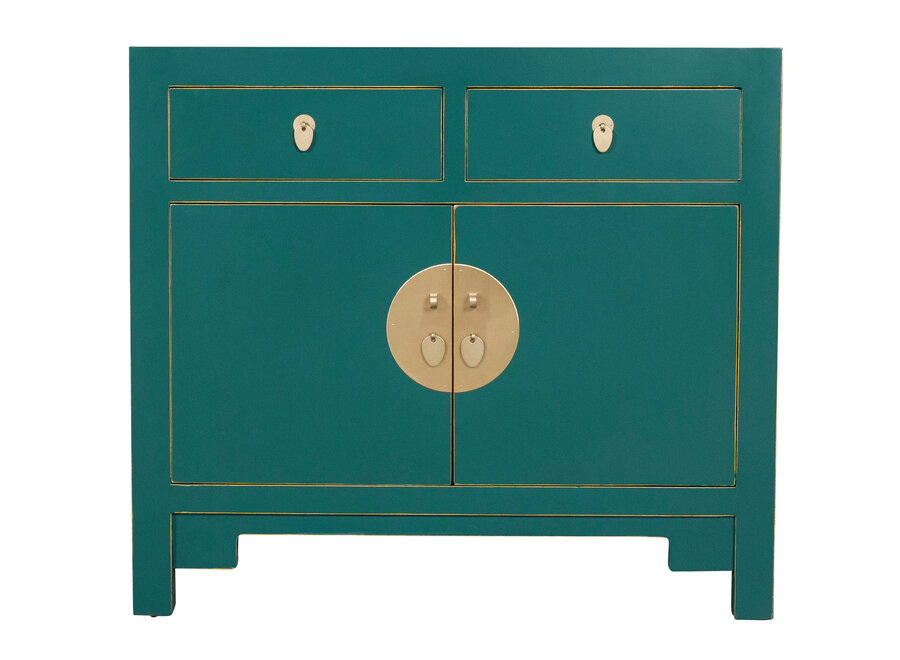 Chinesischer Schrank Blaugrün - Orientique Kollektion B90xT40xH80cm