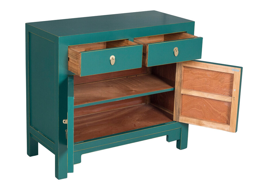 Chinese Cabinet Teal - Orientique Collection W90xD40xH80cm