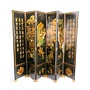 Chinese Room Divider 6 Panel Village Hand-Painted W246xH182.5cm