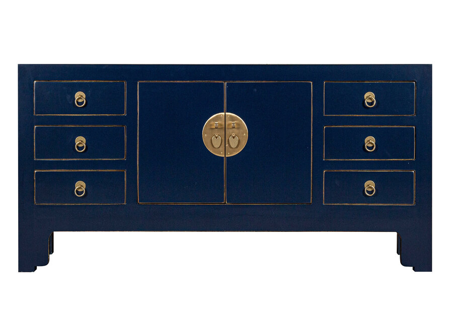 Chinese TV Cabinet Midnight Blue - Orientique Collection W121xD37xH61cm