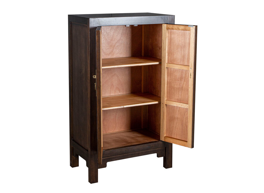 Chinesischer Schrank Earthy Braun - Orientique Kollektion B70xT40xH120cm
