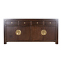 Credenza Cinese Earthy Maronne - Orientique Collezione L180xP40xA85cm