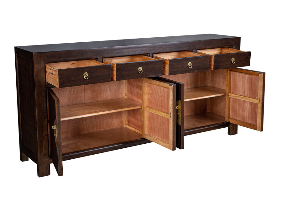 Credenza Cinese Earthy Maronne - Orientique Collezione L180xP40xA85cm