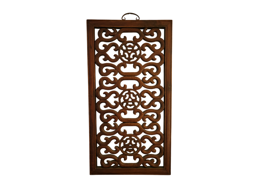 Antikes Chinesisches Holzpaneel Handgeschnitzt B39xT3xH74cm