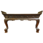 Antike Chinesische Konsole Altartisch 19. Jahrhundert Handgeschnitzt B205xT38xH110cm