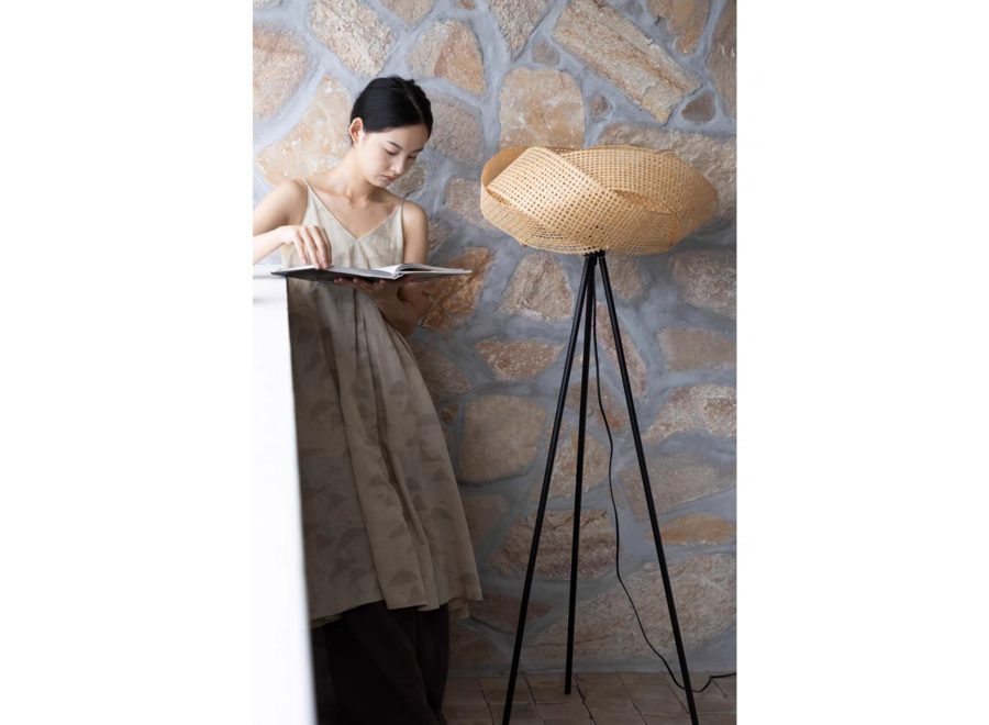 Lampadaire Bambou Fait Main - Kaia D55xH160cm