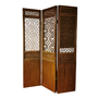 Antique Chinese Room Divider 3 Panel Handcarved W156xH230cm