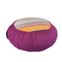 Thai Meditation Cushion 40x17cm Sitting Cushion Round Burgundy Orange