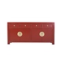Chinese Sideboard Ruby Red - Orientique Collection W180xD40xH85cm