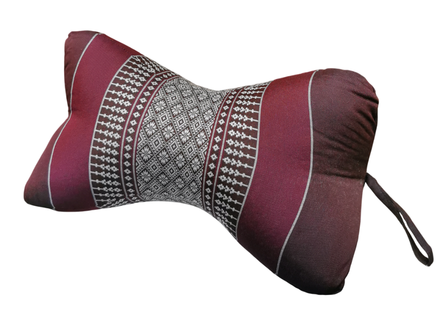 Almohada para cuello Tailandés Meditación 18x32cm Taupe Malva