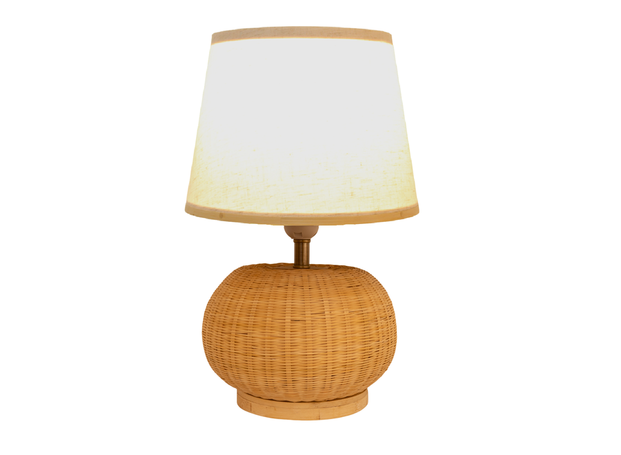 Lámpara de Mesa de Bambú Natural Hecho a Mano - Aspen D26xAl37cm