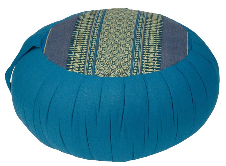 Thai Cojín de Meditación Ronda Zafu Azul 40x17cm
