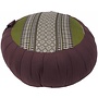 Cuscino per meditazione Tailandese Tondo Zafu Verde 40x17cm