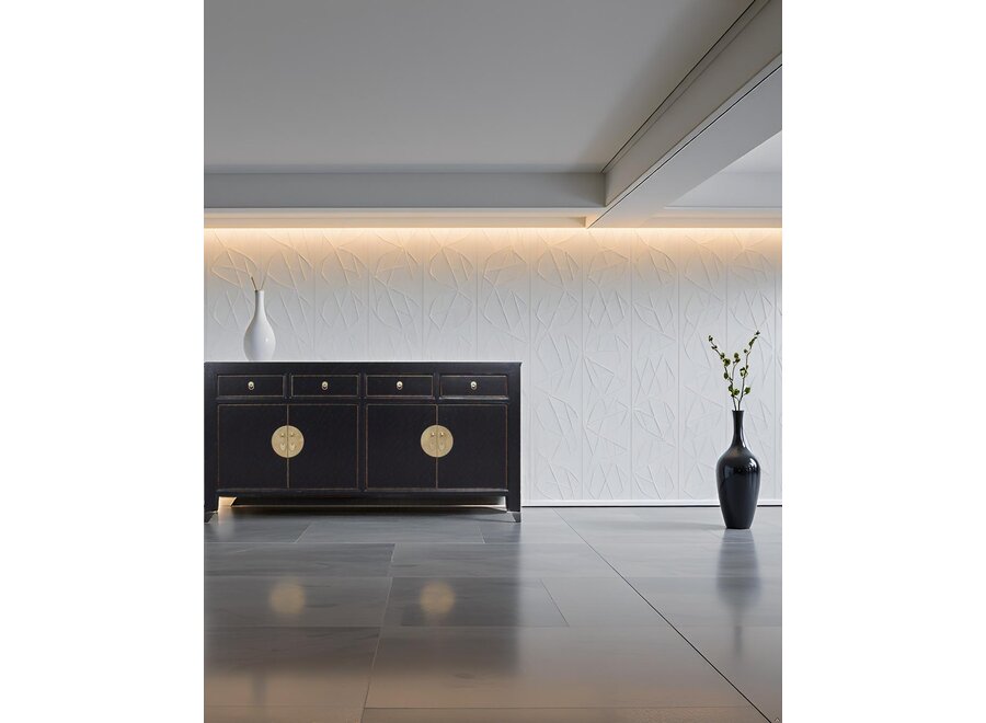 Credenza Cinese Onice Nero - Orientique Collezione L180xP40xA85cm