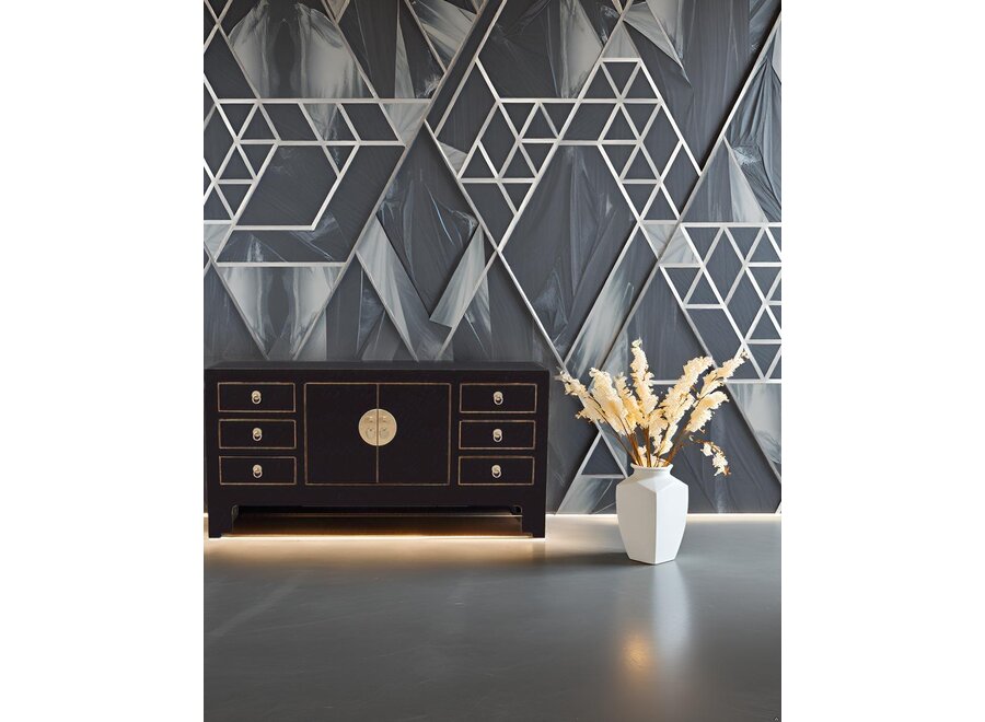 Mueble TV Chino Ónix Negro - Orientique Colección An121xP37xAl61cm