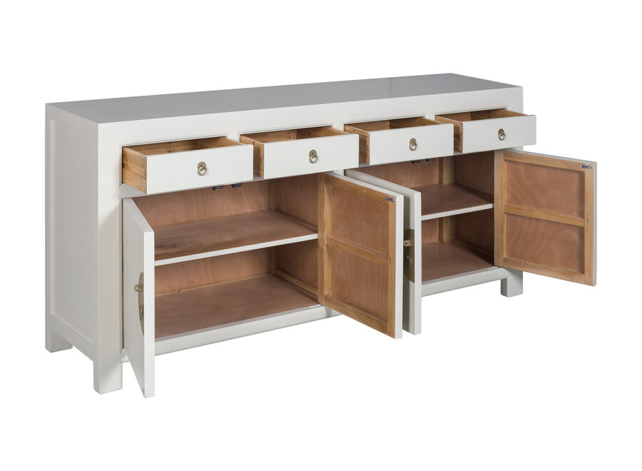 Credenza Cinese Moonshine Grigio - Orientique Collezione L180xP40xA85cm