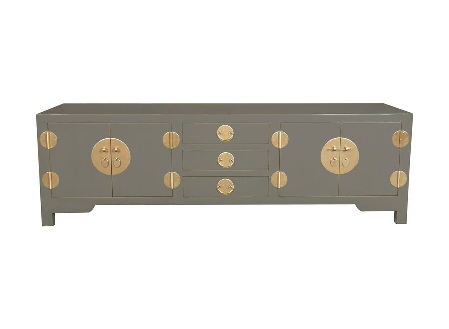 Chinese TV Cabinet Olive Grey - Orientique Collection W175xD47xH54cm