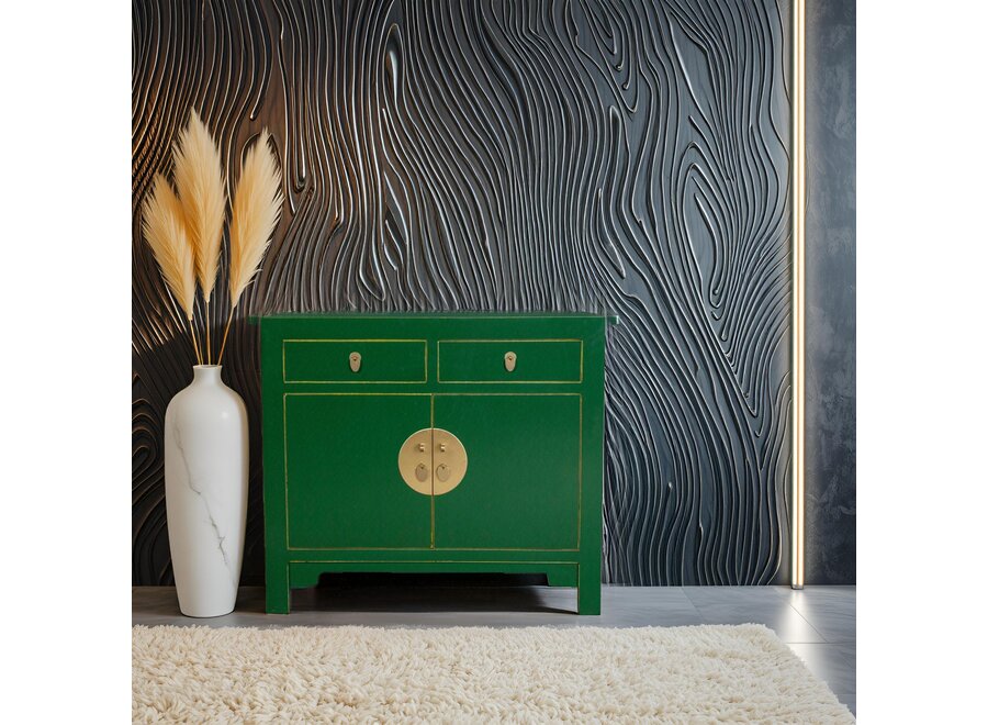 Chinese Cabinet Jade Green - Orientique Collection W90xD40xH80cm