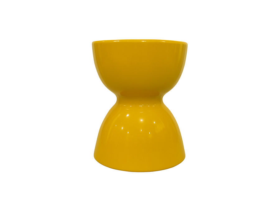 Taburete de Cerámica Amarillo Hecho a Mano - Mae D33xAl46cm