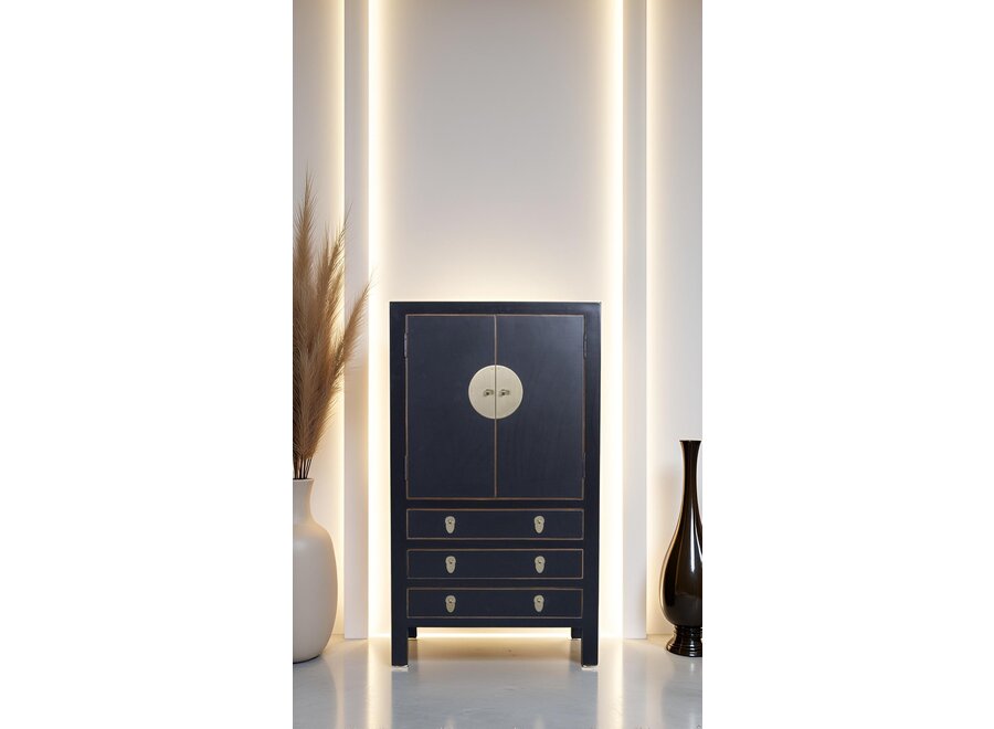 Chinese Cabinet Onyx Black W63xD38xH110cm