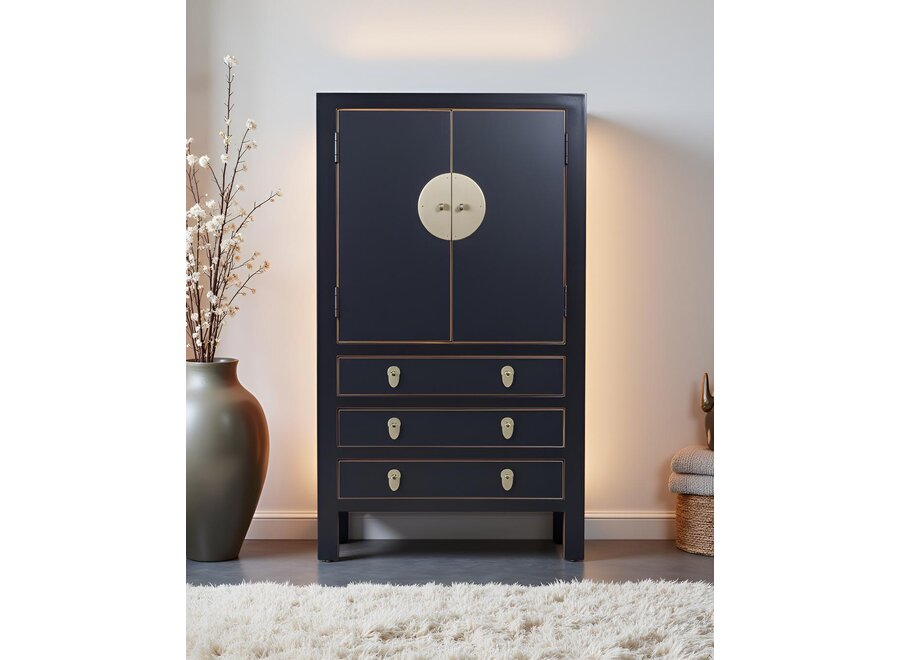 Armadio Cinese Onyx Nero L63xP38xA110cm