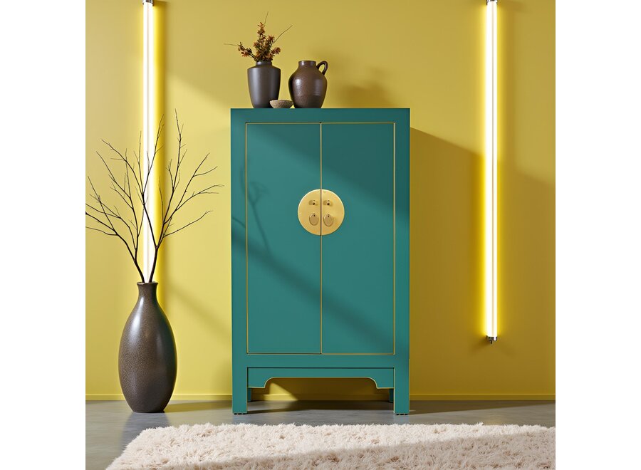 Armario Chino Teal - Orientique Colección Anch.70xProf.40xAlt.120cm