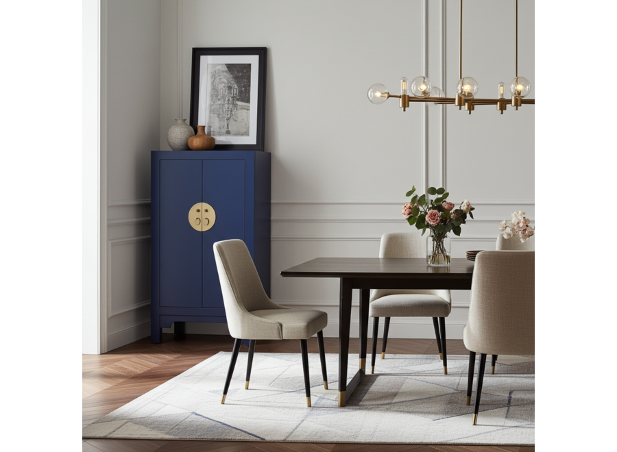 Chinesischer Schrank Nachtblau - Orientique Kollektion B70xT40xH120cm