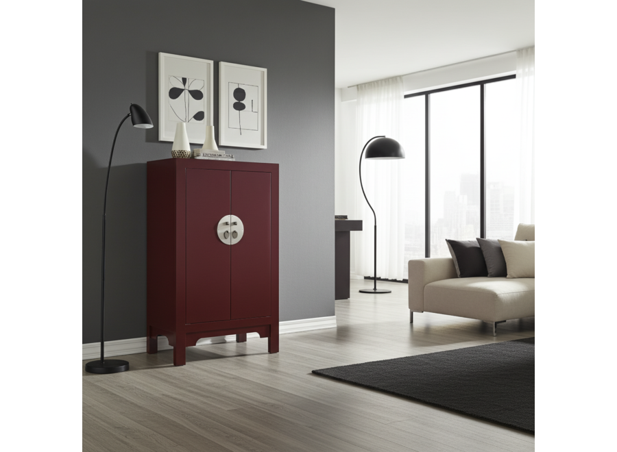 Armario Chino Scarlet Rojo - Orientique Colección An70xP40xAl120cm